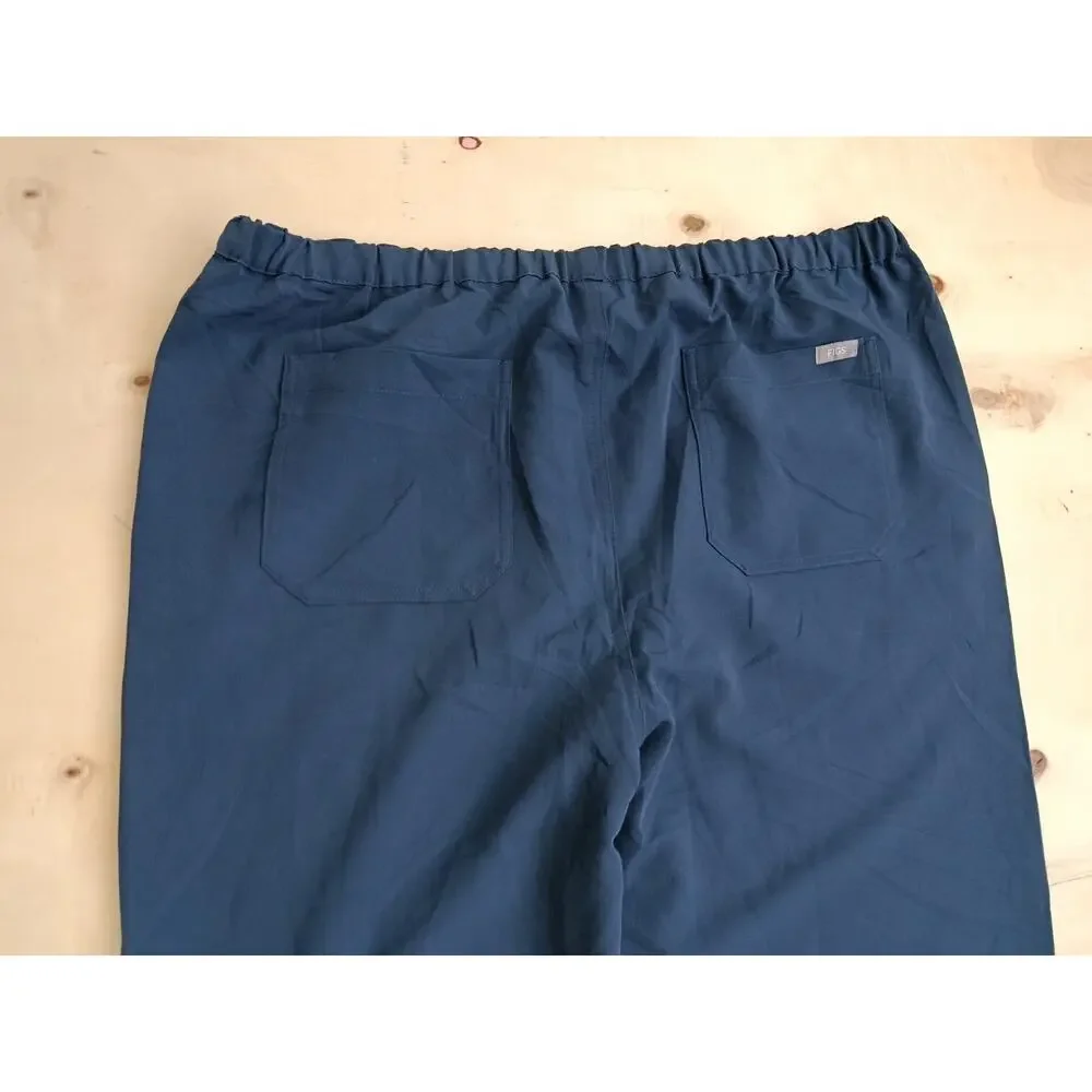 FIGS Pisco Technical Collection Scrub Pants Men XXL Tall Navy Blue Straight Leg